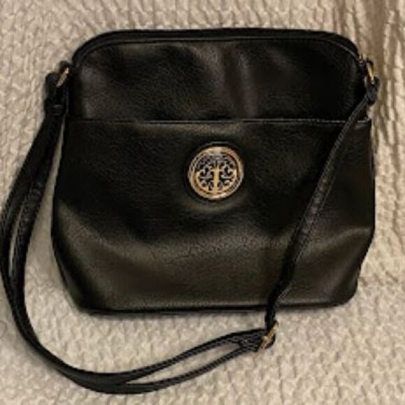 Women's Dasein Small Black Crossbody Bag Coin Purse - Picture 1 of 10